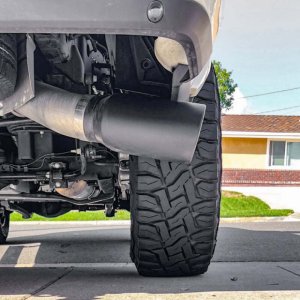 Ram 3500 Performance Exhaust - Banks Power - Monster, DPF-back, Cerakote Black SideKick Tip - Black - `19-`24